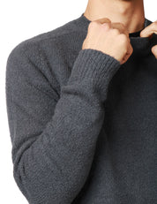 MAGLIA UOMO ROBERTO COLLINA GRIGIOFERRO GIROCOLLO IN COTONE CO LAVORAZIONE MOULINè