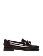 MOCASSINO DONNA SEBAGO CLASSIC WILL BROWN IN PELLE PIENO FIORE LISCIA 100% CON NAPPINE