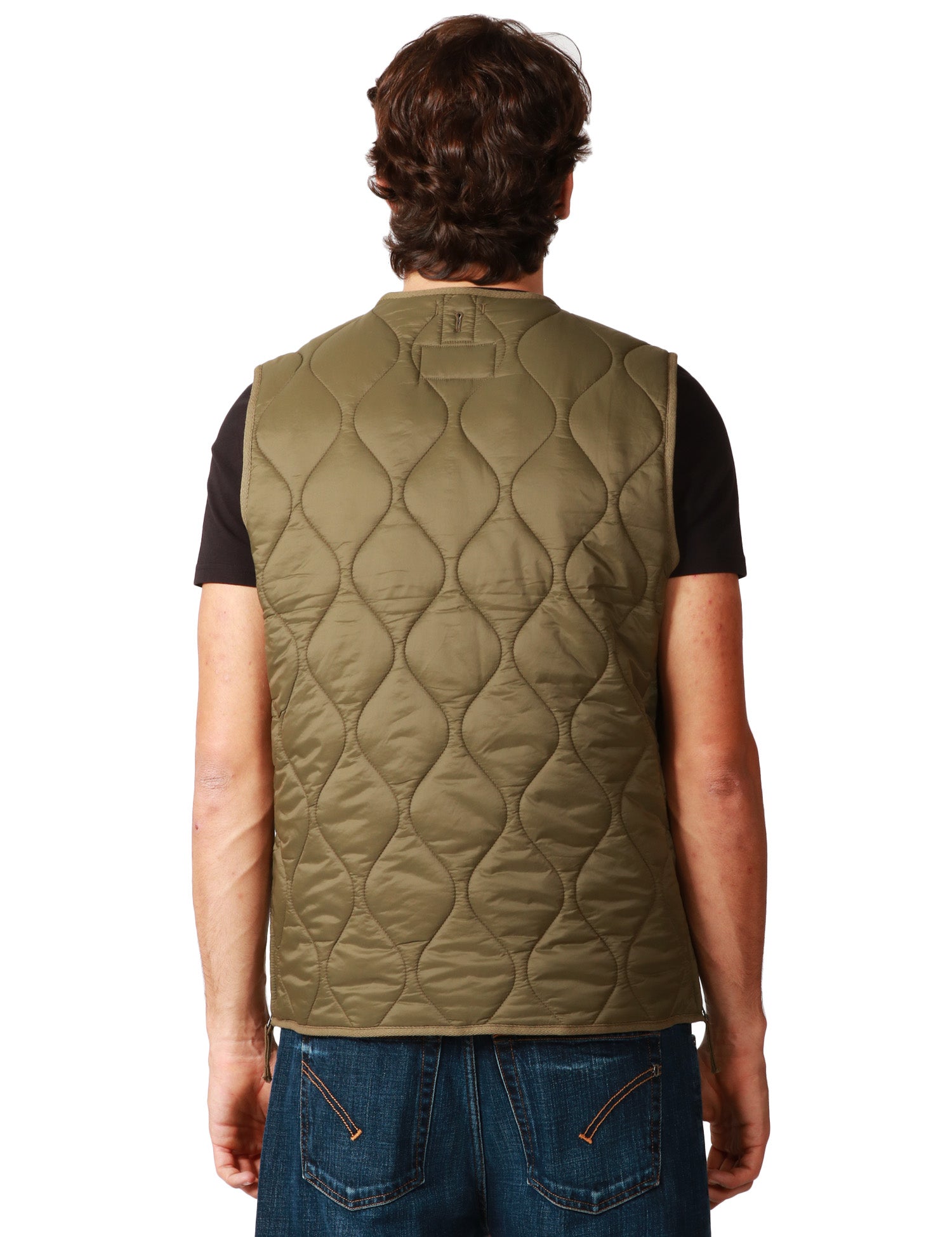 GILET UOMO SEBAGO PLYMOUTH GREEN TRAPUNTATO CON TASCHE E ZIP CENTRALE