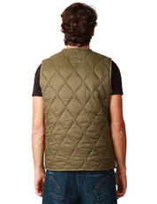 GILET UOMO SEBAGO PLYMOUTH GREEN TRAPUNTATO CON TASCHE E ZIP CENTRALE