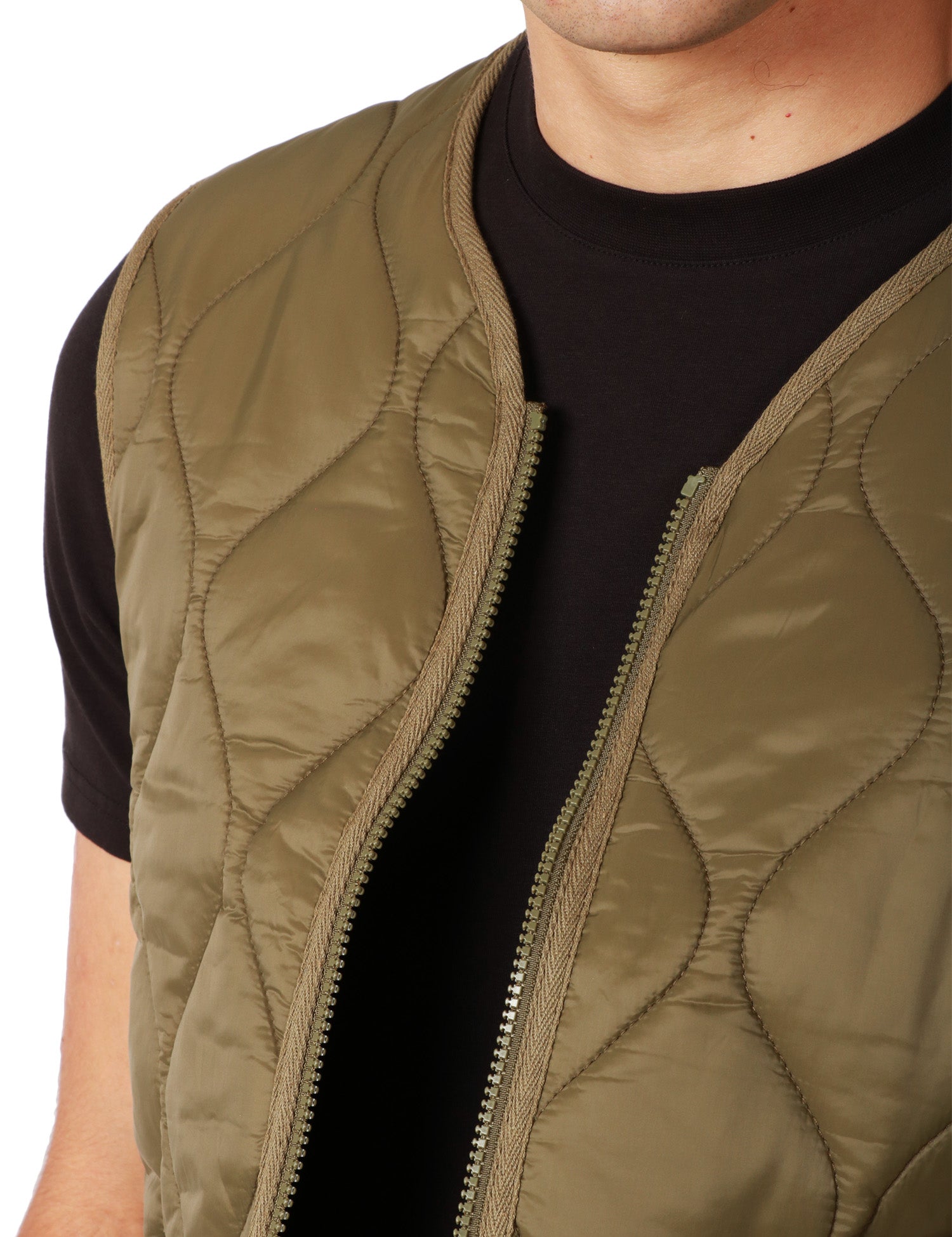 GILET UOMO SEBAGO PLYMOUTH GREEN TRAPUNTATO CON TASCHE E ZIP CENTRALE