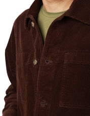 GIACCA UOMO SEBAGO DORR CORDUROY BROWN IN VELLUTO DI COTONE A COSTINE CON TRE TASCHE APPLICATE DAVANTI