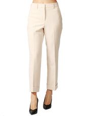 PANTALONE DONNA SEVENTY PANNA IN TESSUTO TECNICO POLY A SIGARETTA