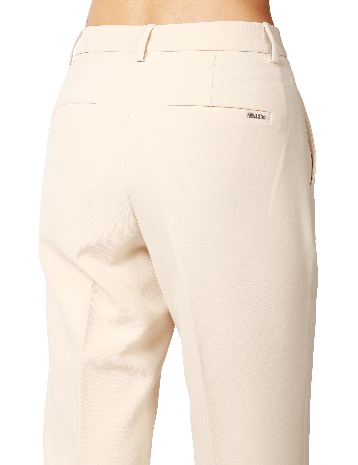 PANTALONE DONNA SEVENTY PANNA IN TESSUTO TECNICO POLY A SIGARETTA
