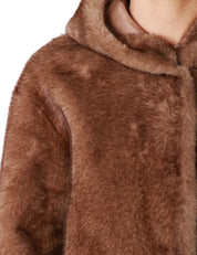 ECOPELLICCIA DONNA TAVUS MILANO BISCOTTO CON CAPPUCCIO