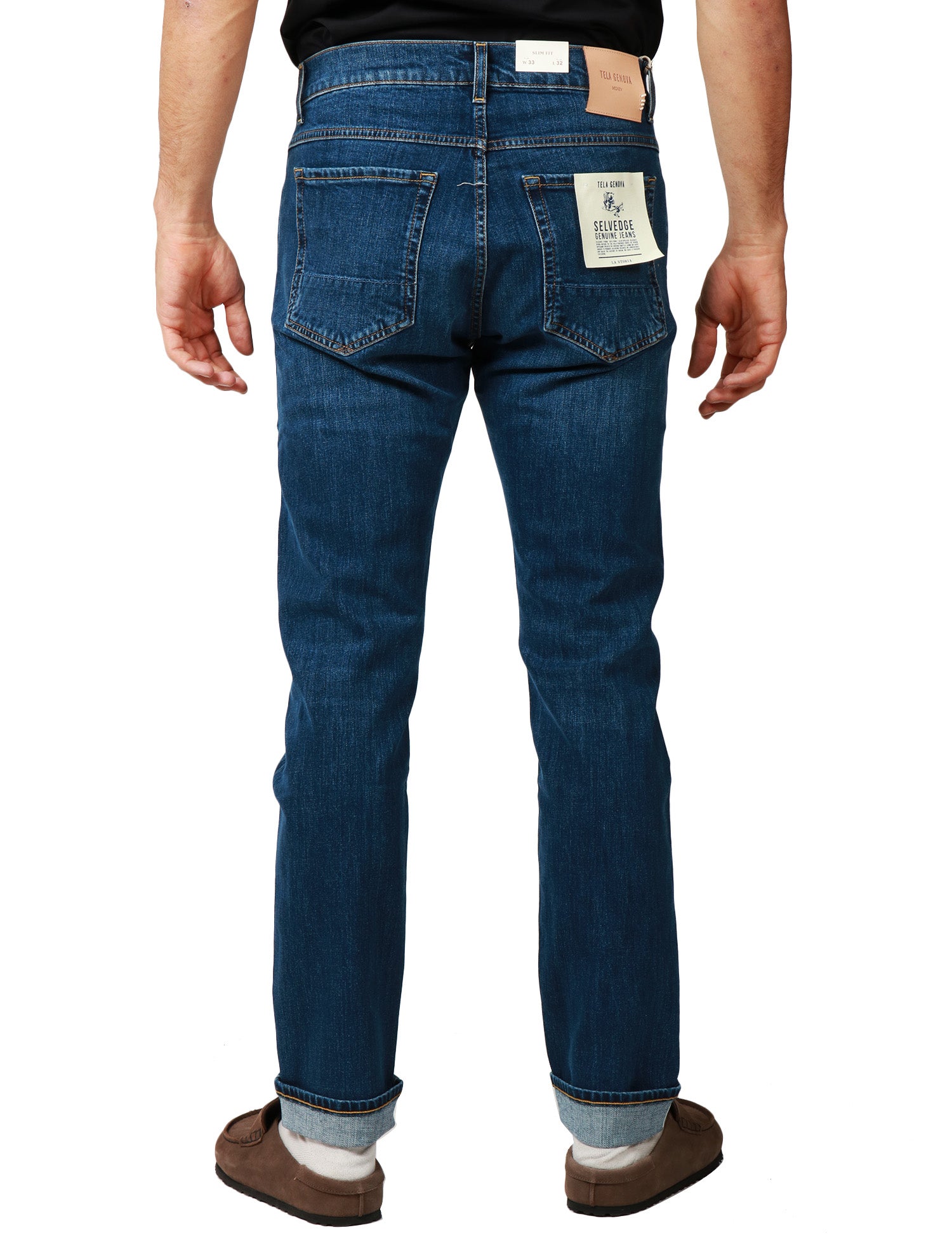 JEANS UOMO TELA GENOVA COSMY LAVAGGIO MEDIO CINQUE TASCHE SLIM FIT