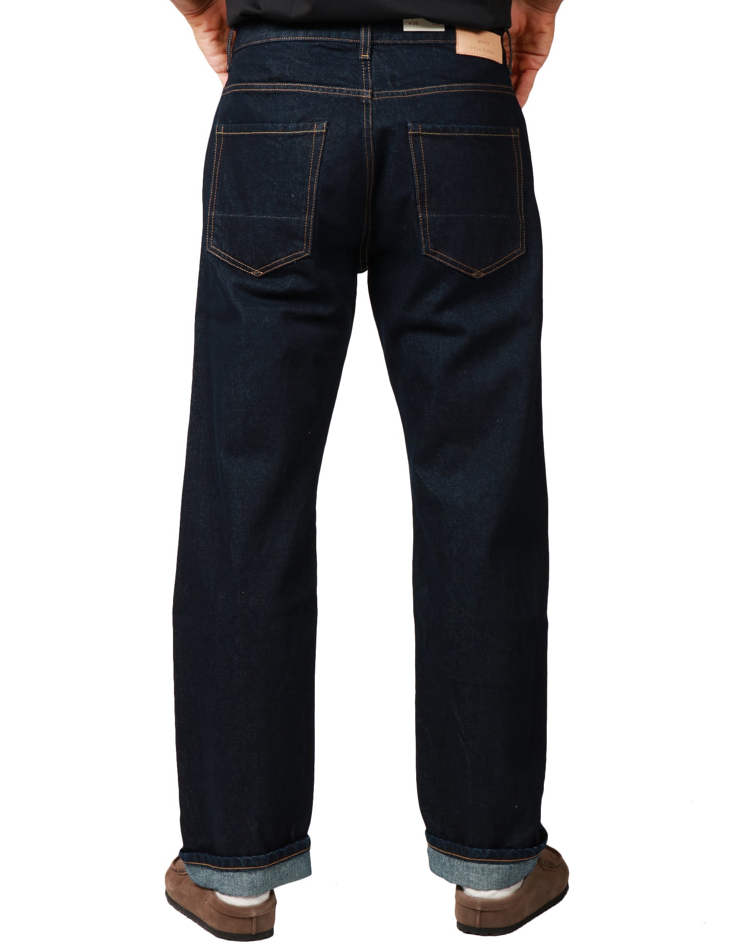 JEANS UOMO TELA GENOVA RODOLFO BLU DENIM CINQUE TASCHE A GAMBA DRITTA