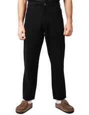 PANTALONE UOMO UNIVERSAL WORKS NERO IN CANVAS A GAMBA DRITTA