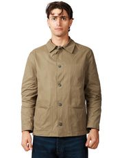 OVERSHIRT UOMO WHITESAND MILITARE CON TASCHE A TOPPA SUI FIANCHI