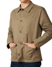 OVERSHIRT UOMO WHITESAND MILITARE CON TASCHE A TOPPA SUI FIANCHI