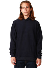 FELPA UOMO WHITESAND BLU CON CAPPUCCIO IN MAGLIA