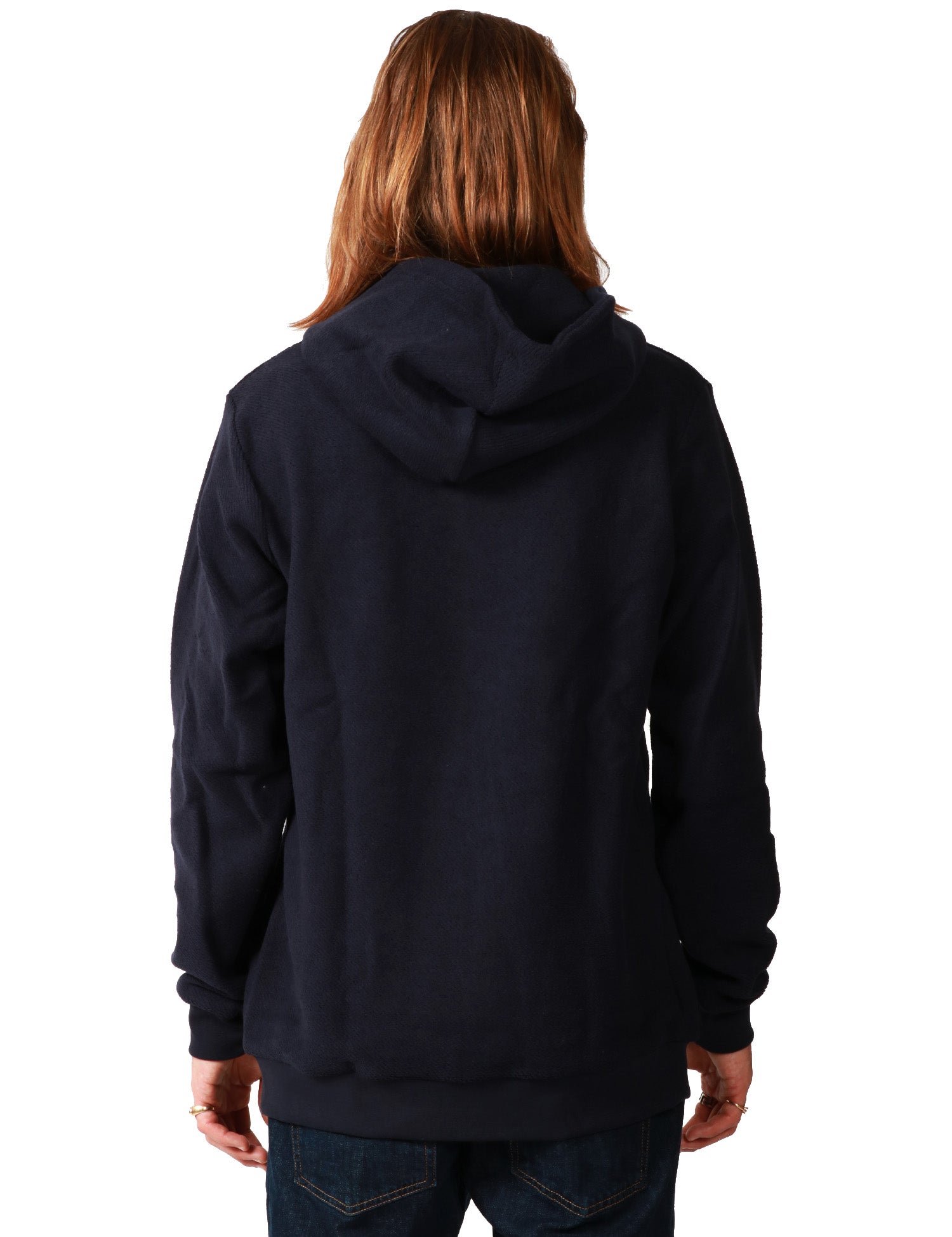 FELPA UOMO WHITESAND BLU CON CAPPUCCIO IN MAGLIA