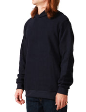 FELPA UOMO WHITESAND BLU CON CAPPUCCIO IN MAGLIA