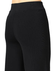 PANTALONE TAILORED DONNA ALPHA STUDIO NERO IN VISCOSA A VITA ALTA ELASTICATA