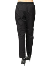 PANTALONE DONNA ALPHA STUDIO NERO A SIGARETTA IN COTONE STRETCH CON ELASTICO IN VITA