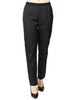 Pantalone donna alpha studio nero a sigaretta in cotone stretch con elastico in vita