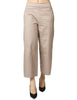 Pantalone donna alpha studio corda a vita alta in heavy popeline