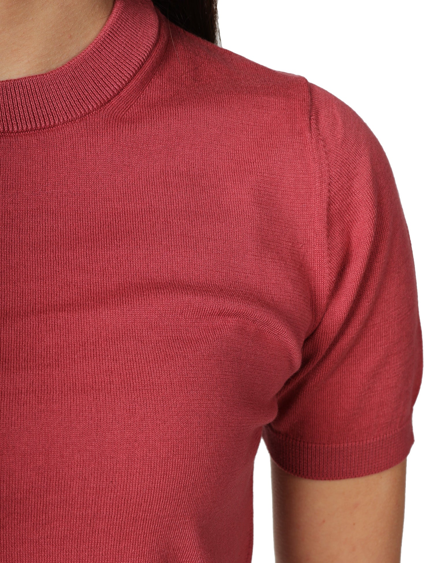 MAGLIA DONNA ALPHA STUDIO CIPOLLA GIROCOLLO A MEZZE MANICHE 100% COTONE