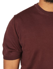 MAGLIA UOMO ALPHA STUDIO CIOCCOLATO GIROCOLLO A MEZZE MANICHE 100% LIGHT COTTON