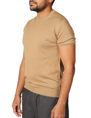 MAGLIA UOMO ALPHA STUDIO SAFARI GIROCOLLO A MEZZE MANICHE 100% LIGHT COTTON