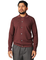 CAMICIA UOMO ALPHA STUDIO CIOCCOLATO IN COTONE CREPE URBAN