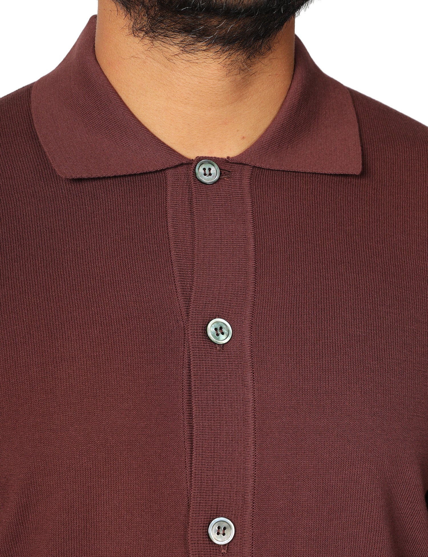 CAMICIA UOMO ALPHA STUDIO CIOCCOLATO IN COTONE CREPE URBAN