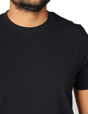 TSHIRT UOMO ALPHA STUDIO BLU NOTTE GIROCOLLO IN JERSEY STRETCH