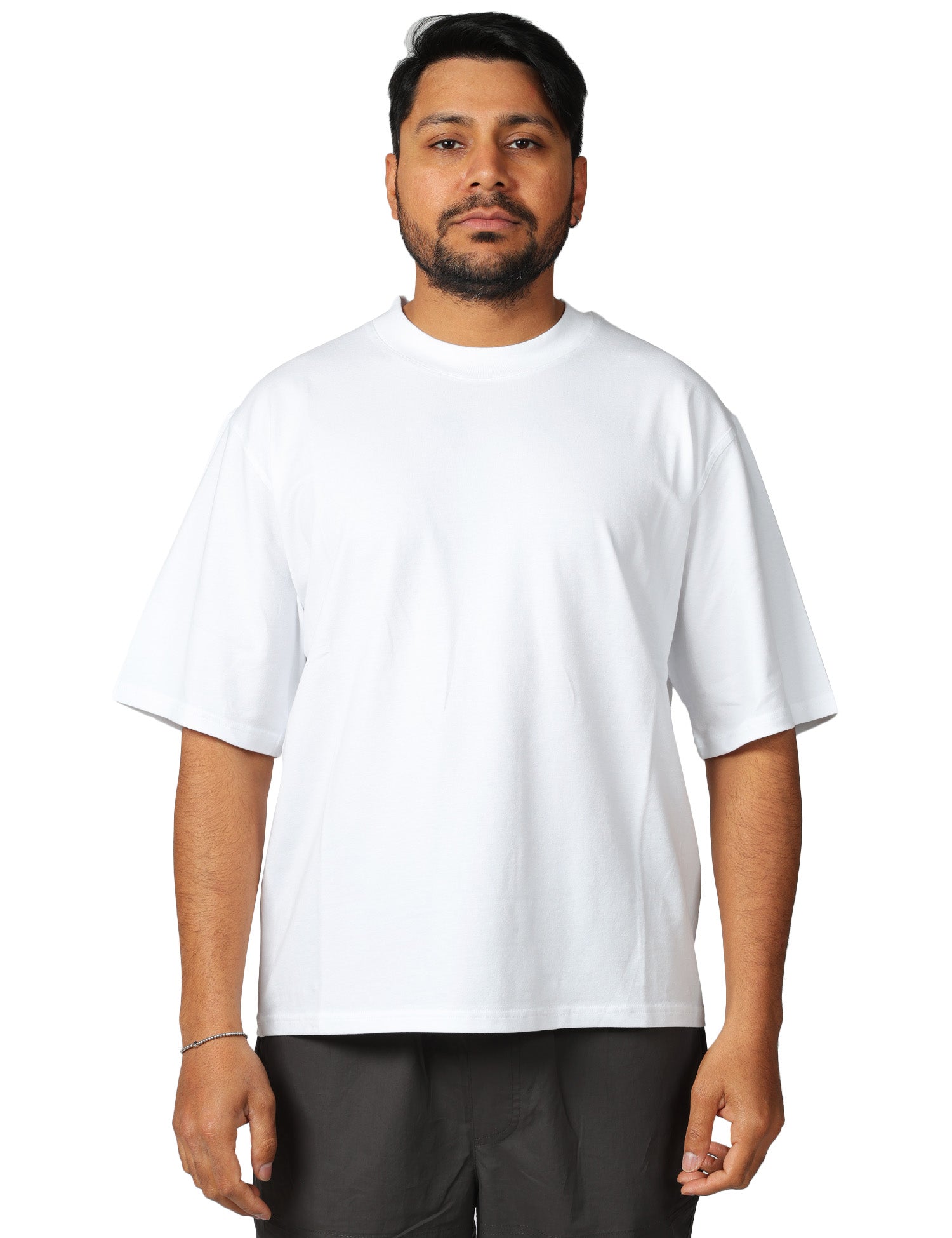 T-SHIRT UOMO ALPHA STUDIO BIANCA GIROCOLLO IN JERSEY STERTCH RELAXED FIT