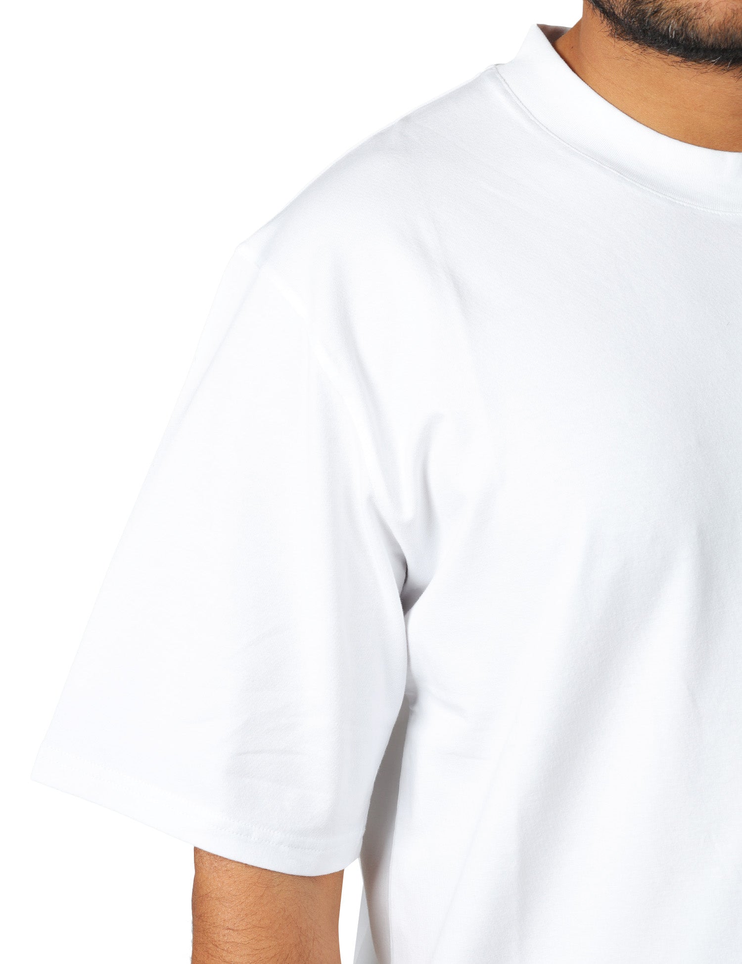 T-SHIRT UOMO ALPHA STUDIO BIANCA GIROCOLLO IN JERSEY STERTCH RELAXED FIT