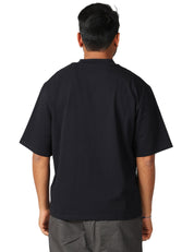 T-SHIRT UOMO ALPHA STUDIO BLU NOTTE GIROCOLLO IN JERSEY STRETCH RELAXED FIT