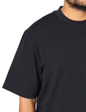 T-SHIRT UOMO ALPHA STUDIO BLU NOTTE GIROCOLLO IN JERSEY STRETCH RELAXED FIT