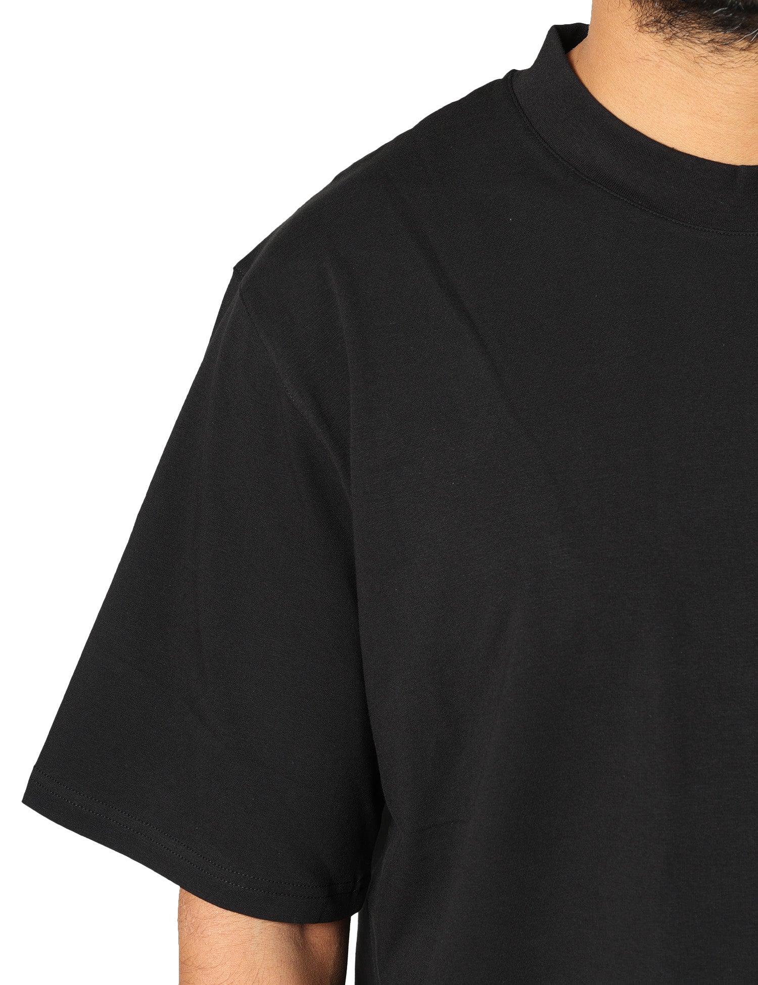 T-SHIRT UOMO ALPHA STUDIO NERA GIROCOLLO RELAXED FIT IN JERSEY STRETCH