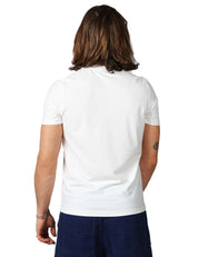 T-SHIRT UOMO ALPHA STUDIO BIANCA GIROCOLLO ICE COTTON REGULAR FIT