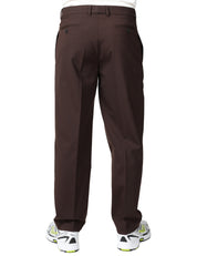 PANTALONE UOMO AMARANTO CIOCCOLATOA GAMBA DRITTA CON PINCES SINGOLA