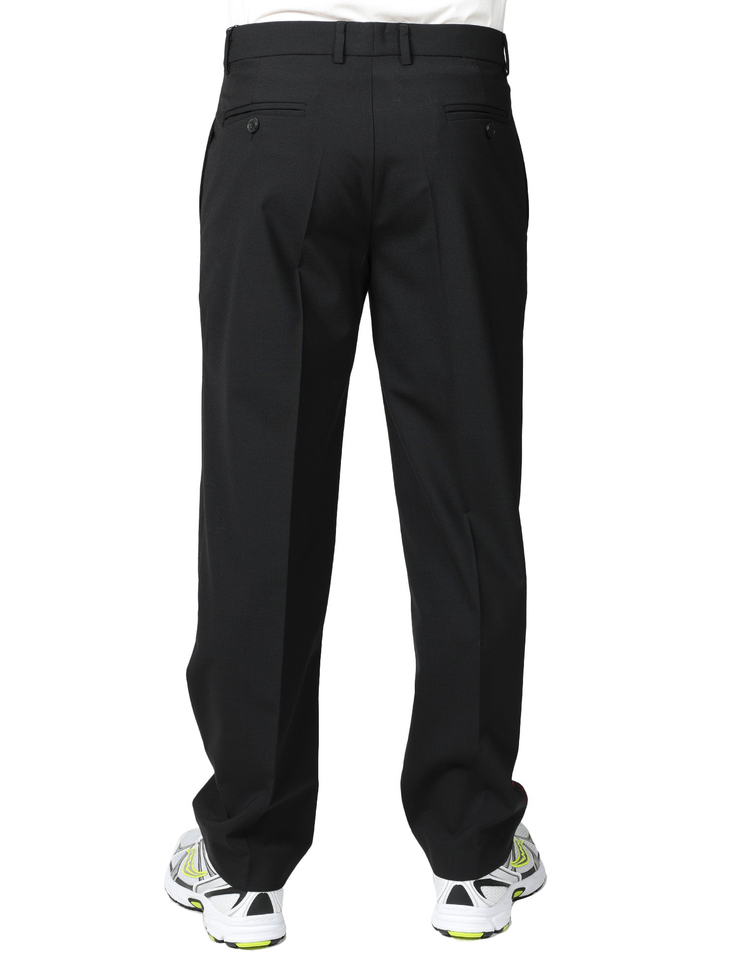 PANTALONE UOMO AMARANTO NERO A GAMBA DRITTA CON PINCES SINGOLA