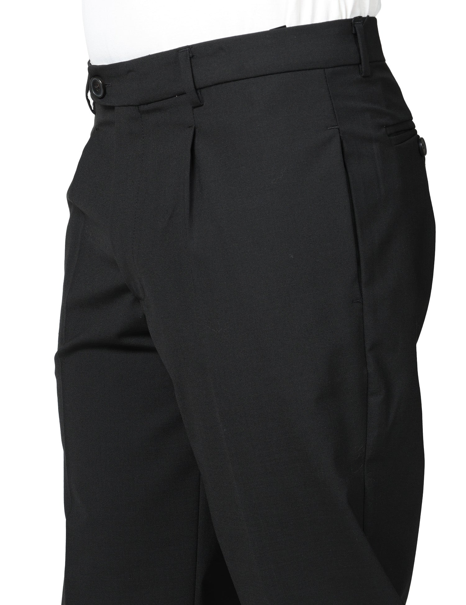 PANTALONE UOMO AMARANTO NERO A GAMBA DRITTA CON PINCES SINGOLA