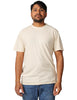 T-shirt uomo amaranto latte girocollo in cotone