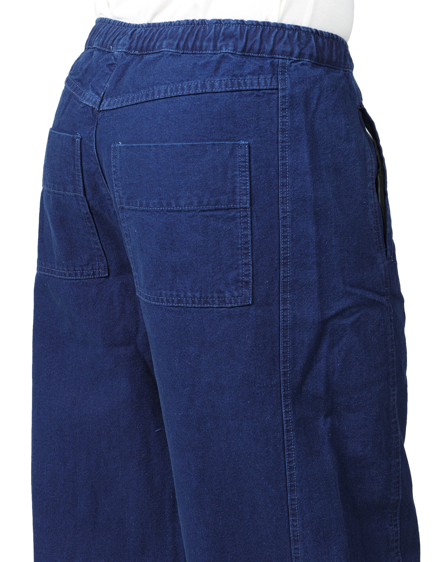 PANTALONE UOMO AMERICAN VINTAGE COMOW BLU WIDE LEG IN COTONE