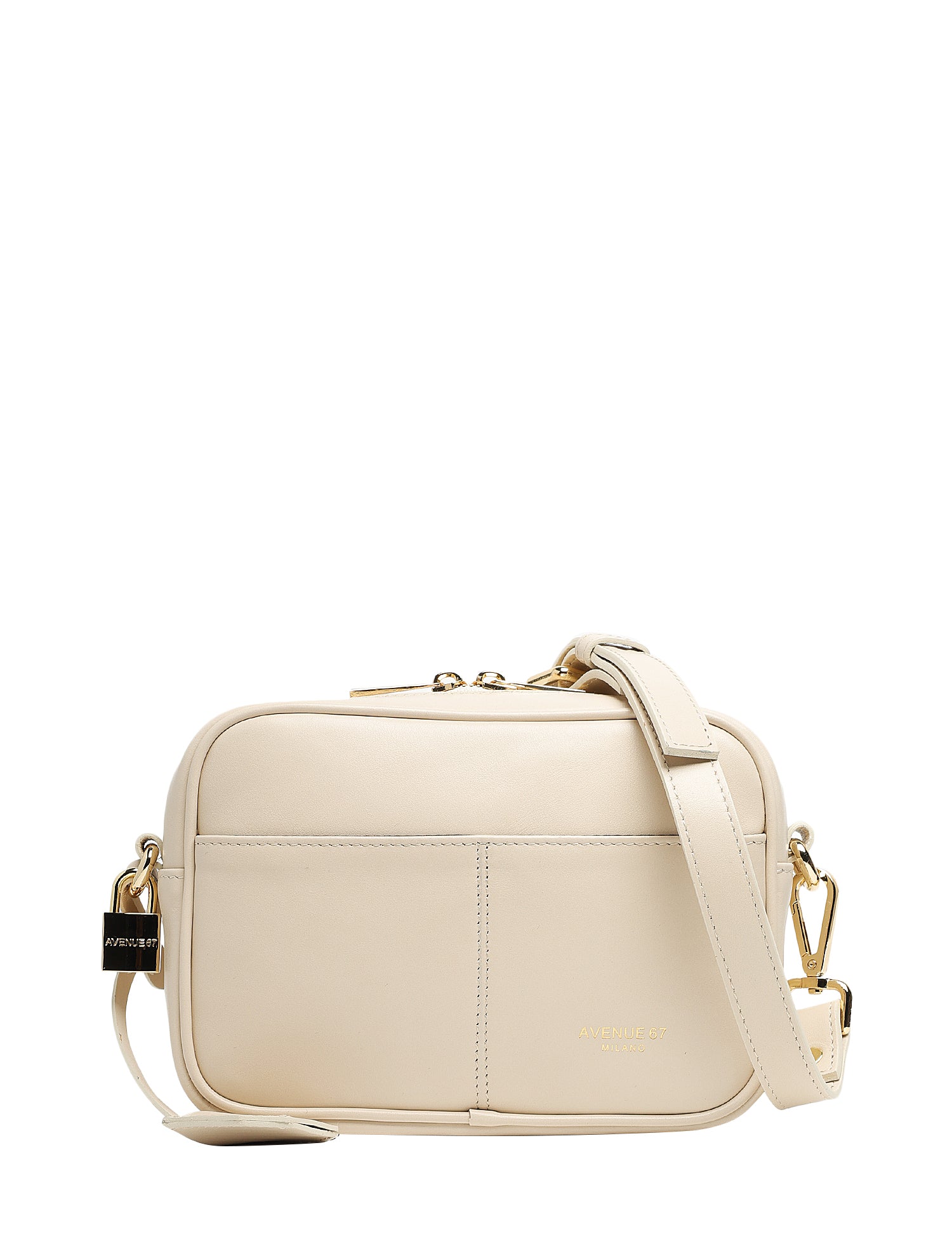BORSA DONNA AVENUE 67 BON BON PANNA CAMERA BAG IN NAPPA CON TRACOLLA REMOVIBILE