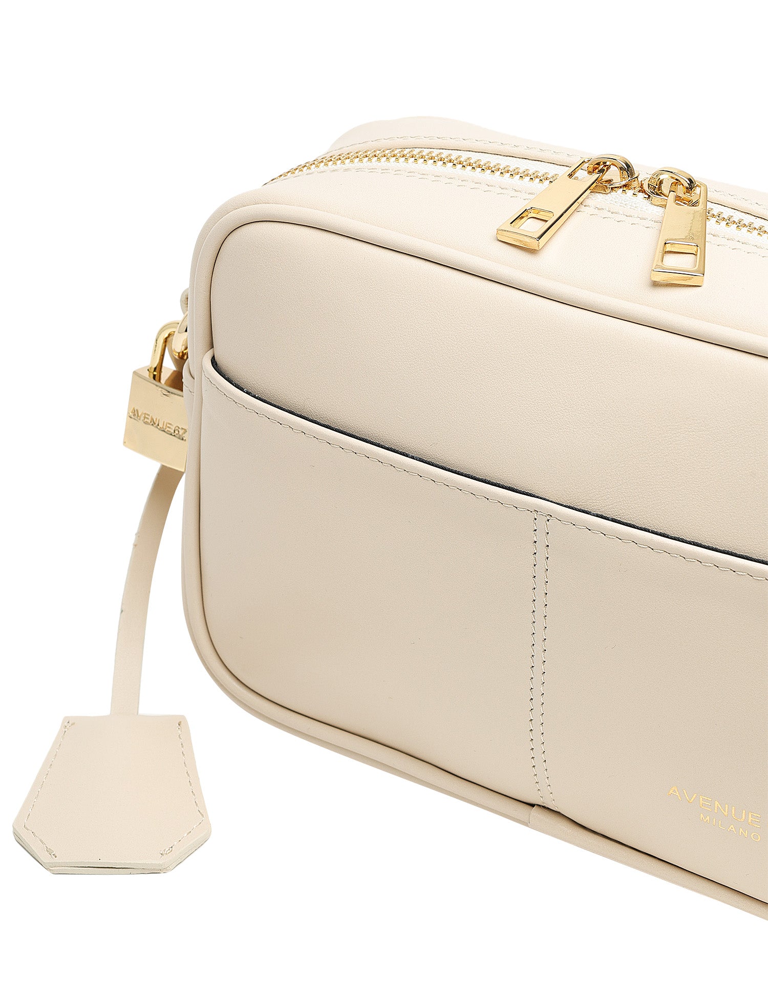 BORSA DONNA AVENUE 67 BON BON PANNA CAMERA BAG IN NAPPA CON TRACOLLA REMOVIBILE