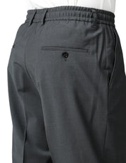 PANTALONE UOMO BEABLE DOMINIQUE GRIGIO CON PINCES SINGOLA E VITA ELASTICATA