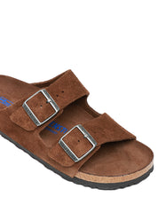 CIABATTA BIRKENSTOCK ARIZONA CARAFE TONAL INPELLE SCAMOSCIATA CON DOPPIA FIBBIA