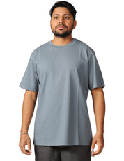 T-SHIRT UOMO BOWERY GREY GIROCOLLO RELAXED FIT IN COTONE