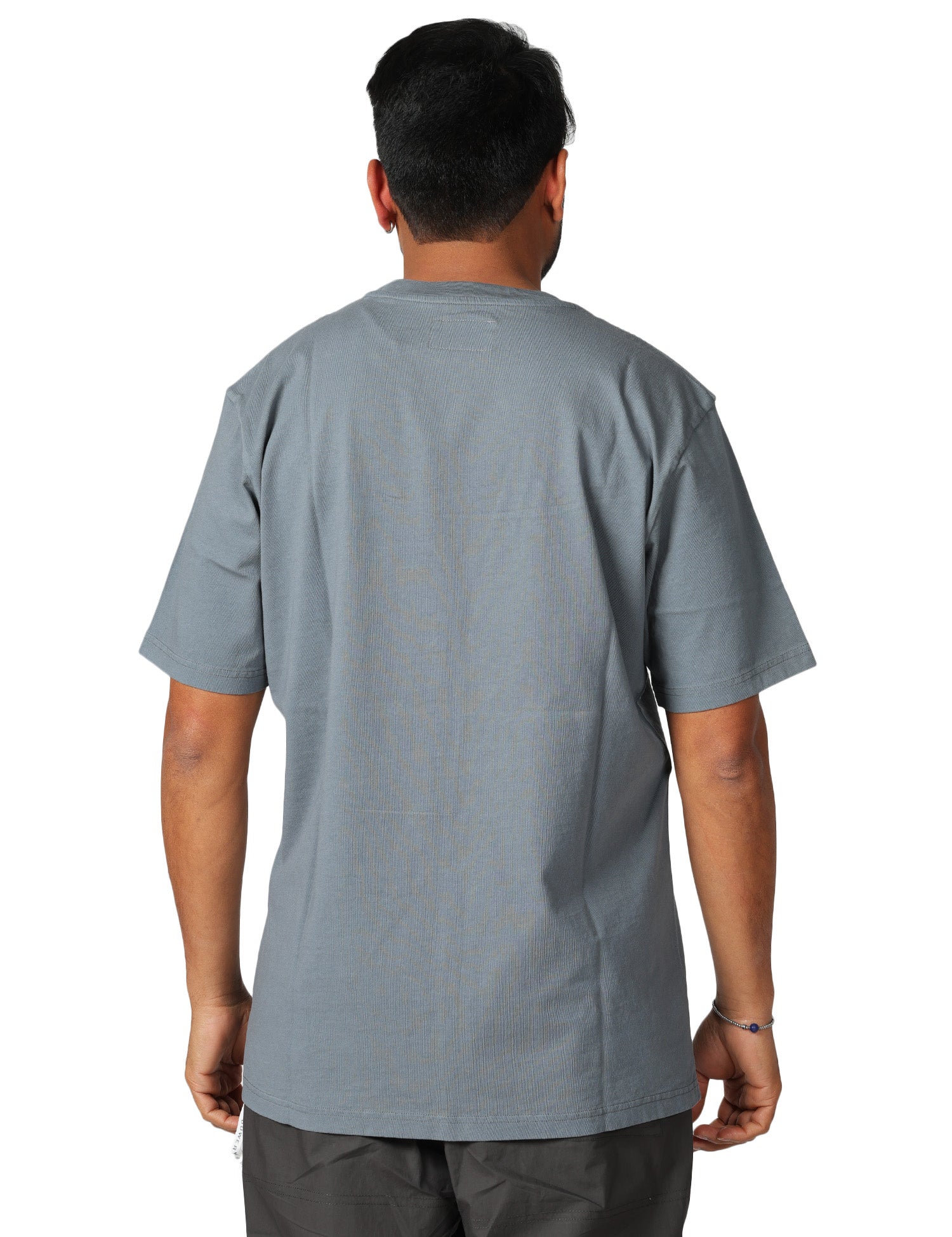 T-SHIRT UOMO BOWERY GREY GIROCOLLO RELAXED FIT IN COTONE