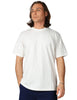 T-shirt uomo bowery bianca girocollo relaxed fit in cotone leggero