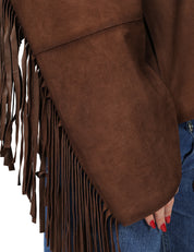 GIACCA DONNA BULLY CACAO IN PELLE SCAMOSCIATA