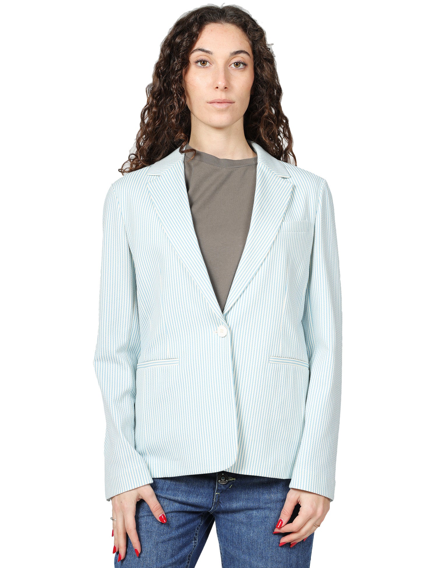 GIACCA DONNA CIRCOLO CELESTE SLIM FIT