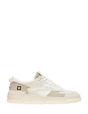 SCARPA UOMO D.A.T.E. TORNEO FRINGED NATURAL IN PELLE CON INSERTI IN LINO