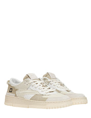 SCARPA UOMO D.A.T.E. TORNEO FRINGED NATURAL IN PELLE CON INSERTI IN LINO
