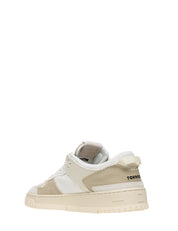 SCARPA UOMO D.A.T.E. TORNEO FRINGED NATURAL IN PELLE CON INSERTI IN LINO